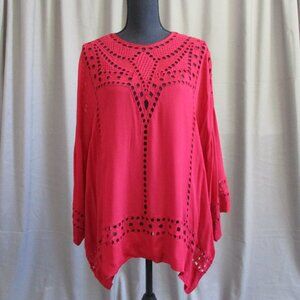 Isabel Marant Vibrant Red Cut-Out Blouse